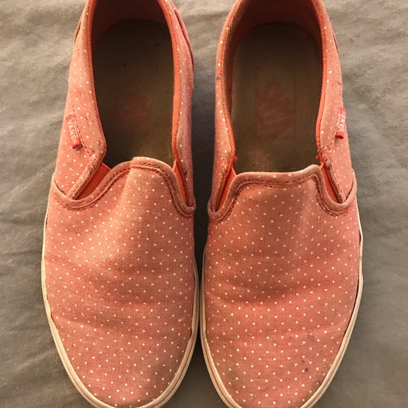 Pink Polka Dot Vans - Picture 1 of 3